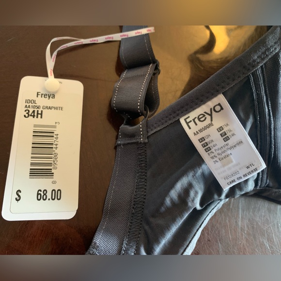 Freya Idol Underwire Moulded Balcony Bra, Graphite Grey, 34H (UK)/34K (US), NWT - Picture 7 of 8